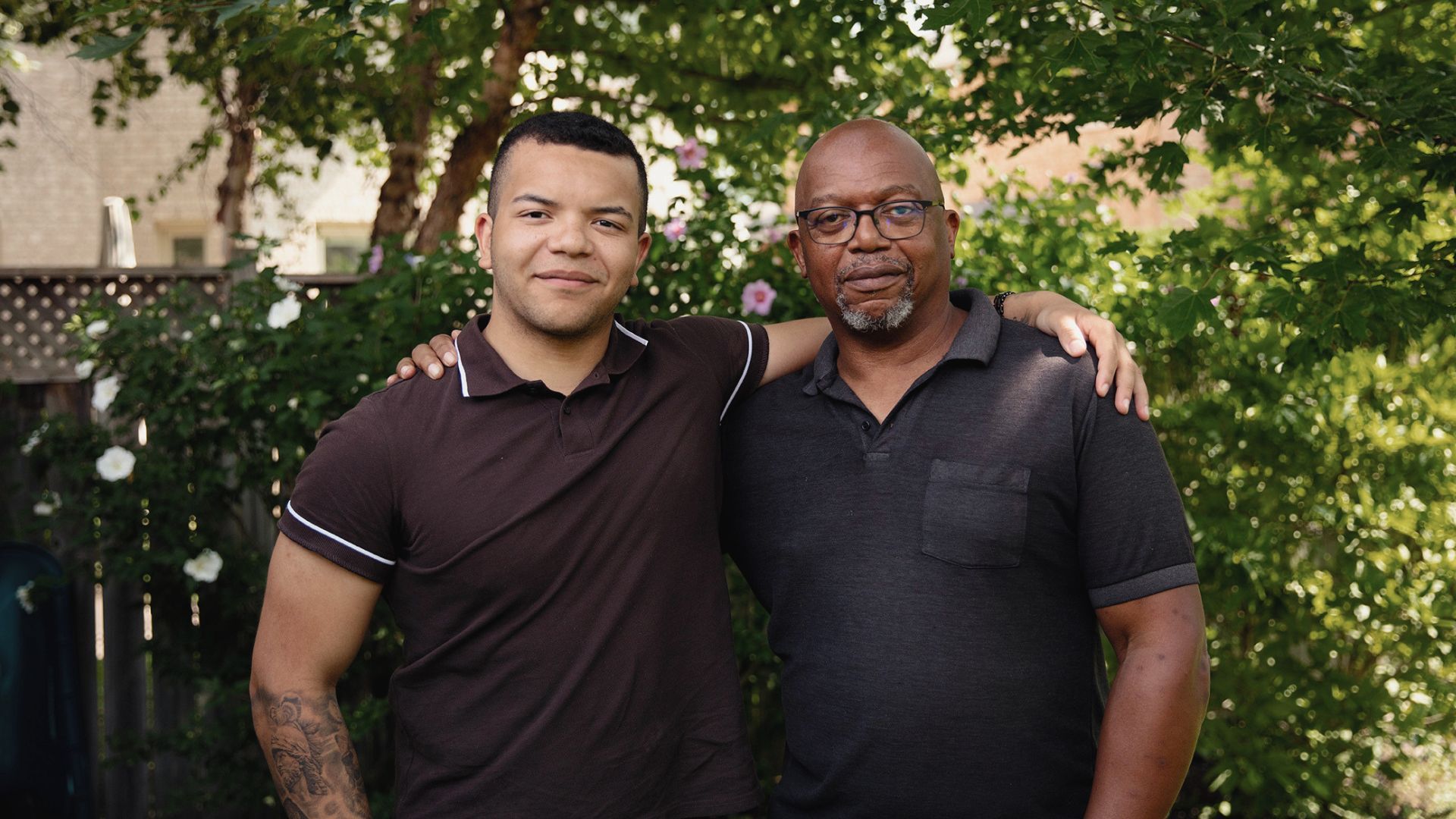 Image of a father and son.