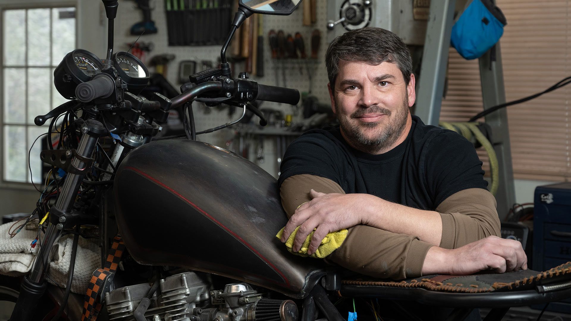 Portrait of James Hatfield from Motorcycle Therapy