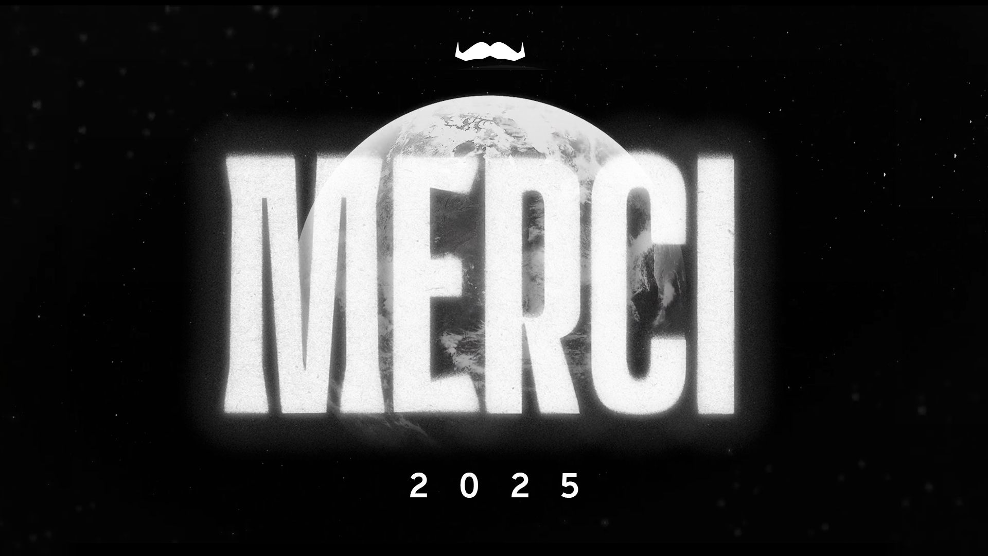 The words "THANK YOU 2025" superimposed over an image of the moon.