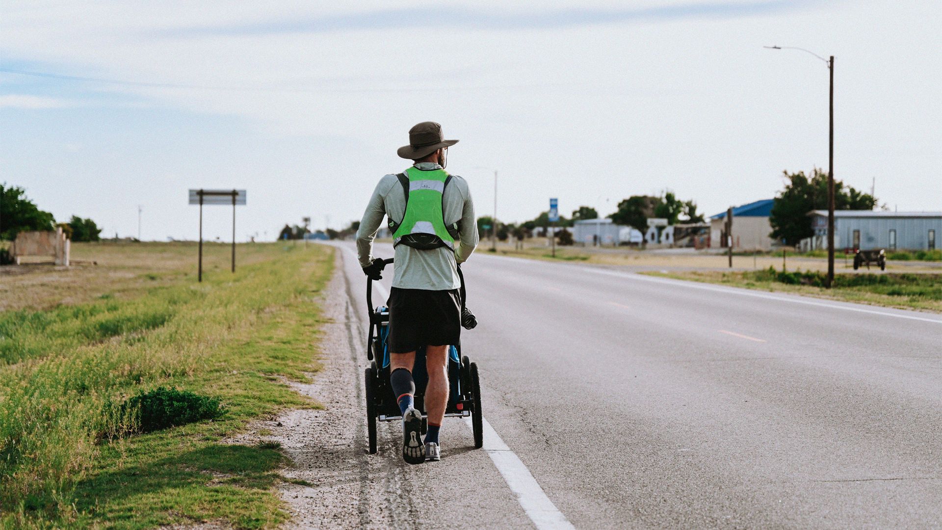 Man walking across America