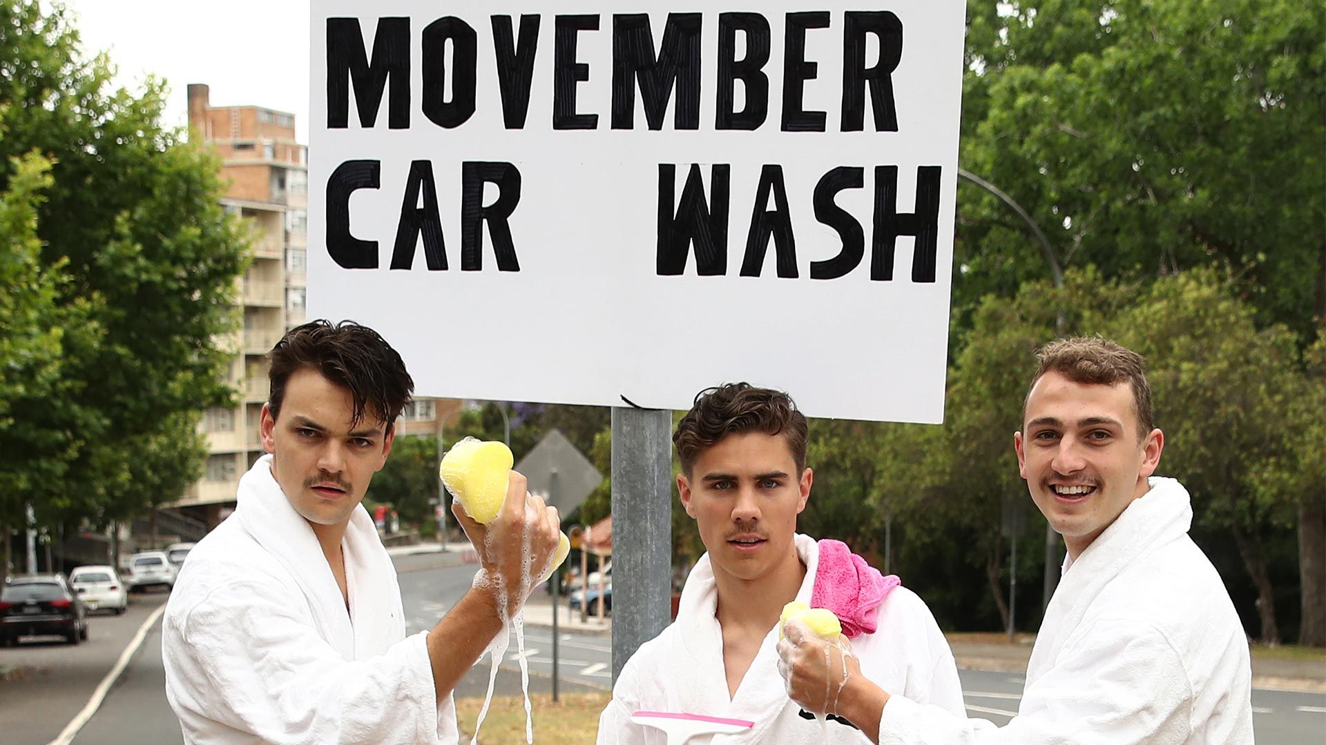 The Movember Car Wash is open for business